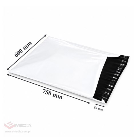 200x Foliopaki Kurierskie Koperty Białe 600x800mm 50 szt Foliopak Kurierski