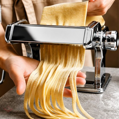 288 x Maszynka Krajarka do Makaronów Ciasta Pierogów Lasagne 3w1 Stalowa Ręczna