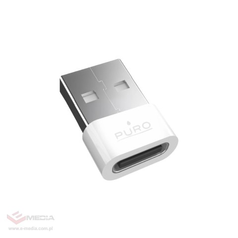 Adapter Puro USB-C - USB-A przejściówka - biały