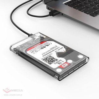 Kieszeń dyskowa Orico 2139C3 2,5" HDD/SSD USB-C 5Gb/s - przezroczysta