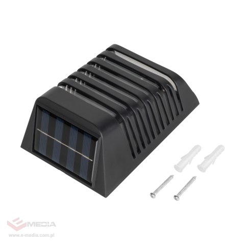 Lampa solarna ogrodowa elewacyjna - komplet 2 sztuk