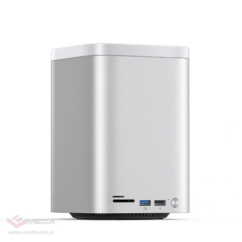 Stacja dokująca Orico MiniTower z kieszeniami na dyski twarde do 56TB - srebrna
