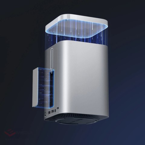 Stacja dokująca Orico MiniTower z kieszeniami na dyski twarde do 56TB - srebrna