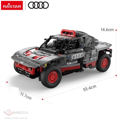 Autko Klocki 1:14 Audi RS Q e-tron Szary RASTAR