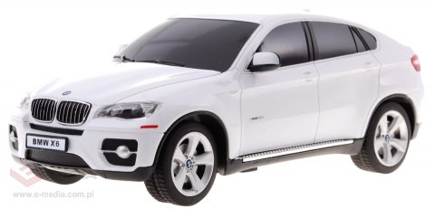BMW X6 białe RASTAR model 1:24 Zdalnie sterowane Auto SUV + pilot