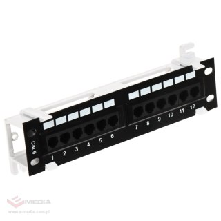 PATCH PANEL RJ-45 PP10-12/RJ/6 10 "