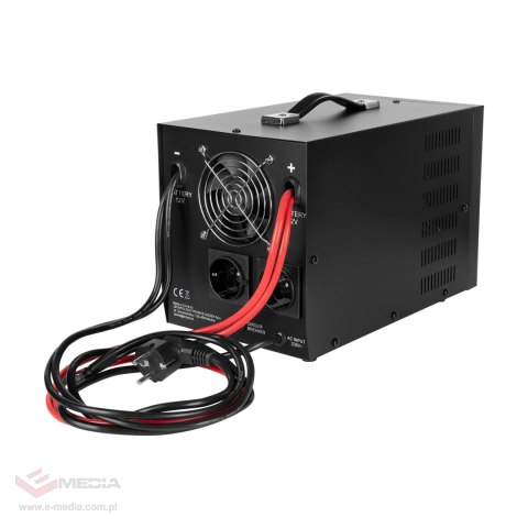 Zasilacz awaryjny Rebel POWER-1500-LFP4 - przetwornica z czystym przebiegiem sinusoidalnym i funkcją ładowania 12V 230V 1500VA/1