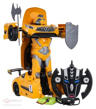 Autko/Robot 2w1 R/C 1:14 Mercedes-AMG GT3 Żółty RASTAR