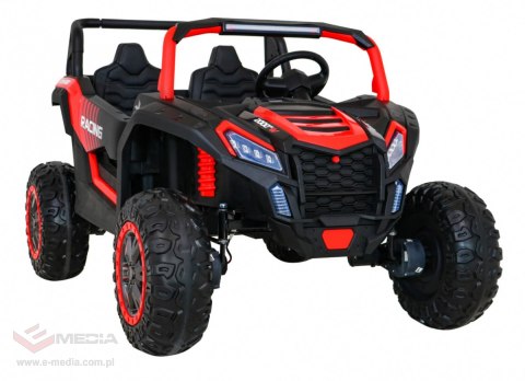 Buggy ATV Racing dla 2 dzieci Czerwony + Napęd 4x4 + Pilot + Wolny Start + MP3 LED