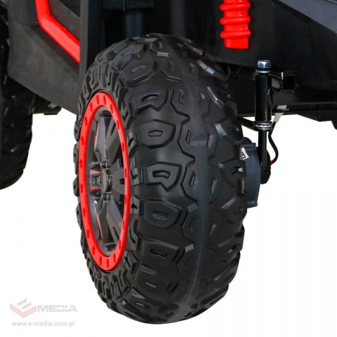 Buggy ATV Racing dla 2 dzieci Czerwony + Napęd 4x4 + Pilot + Wolny Start + MP3 LED