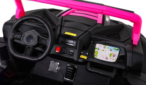 Buggy ATV Racing dla 2 dzieci Różowy + Napęd 4x4 + Pilot + Wolny Start + MP3 LED