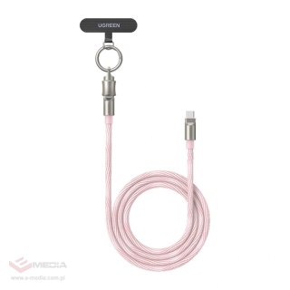 Kabel UGREEN L508 USB-C 1.2m 60W (różowy)