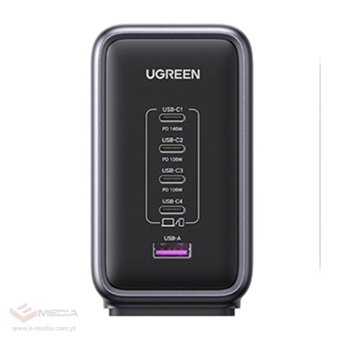 Ładowarka sieciowa UGREEN CD333 Nexode 300W + kabel USB-C (czarny)