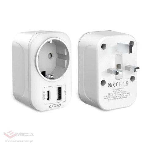 Adapter Tech-Protect TA100 UK - biały