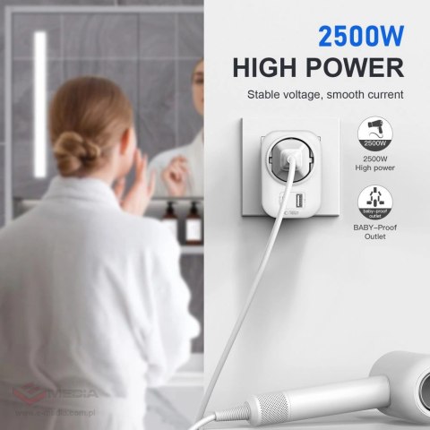 Adapter Tech-Protect TA100 UK - biały