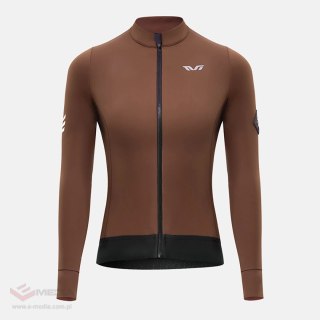 Bluza kolarska damska Rockbros YDWT006 TVI ocieplana jesień/zima S - brązowa