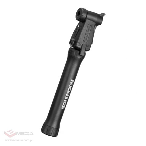 Mini pompka rowerowa ROCKBROS TM-1701P 80 PSI do wentyli Presta i Schrader - czarna
