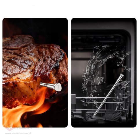 Termometr kuchenny Meatmeet X Pro z aplikacją Bluetooth/WiFi do grilla piekarnika wędzarni - czarny