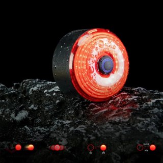 Torba podsiodłowa Rockbros C52-2 lekka z oświetleniem 250 mAh - zielona