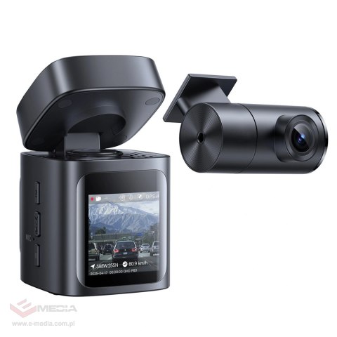 Wideorejestrator Baseus PrimeTrip VD1 Pro kamera samochodowa 4K+1080p z akumulatorem - czarny