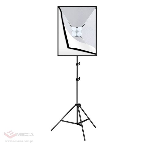 Zestaw oświetleniowy PULUZ 50x70cm statyw 4x żarówka LED