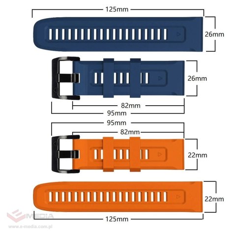 Pasek Tech-Protect IconBand na Garmin Fenix 5 / 6 / 6 Pro / 7 - pomarańczowy