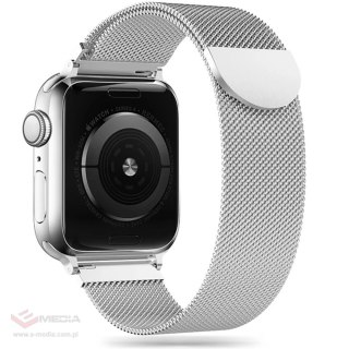 Pasek Tech-Protect MilaneseBand na Apple Watch 42 / 44 / 45 / 49 mm - srebrny