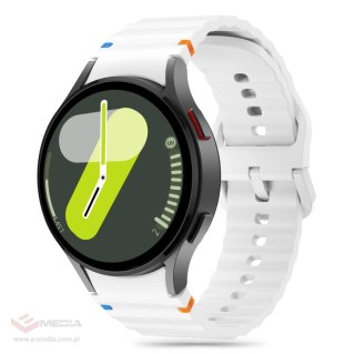 Pasek Tech-Protect Silicone Sport na Samsung Galaxy Watch 4 / 5 / 5 Pro / 6 / 7 / FE - biały