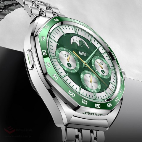 Smartwatch Joyroom Venture Series JR-FV2 Pro AMOLED 1,43" 5 ATM z funkcją rozmów - srebrny