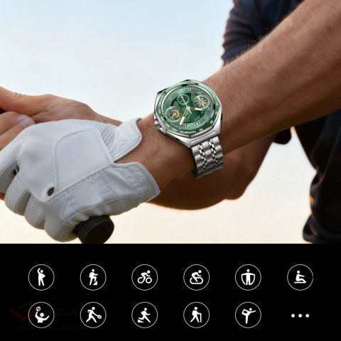 Smartwatch Joyroom Venture Series JR-FV2 Pro AMOLED 1,43" 5 ATM z funkcją rozmów - srebrny