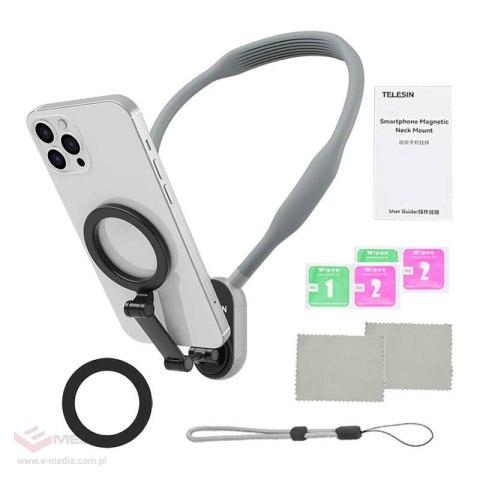 Uchwyt TELESIN MNM-002 magnetyczny na szyję do iPhone 12-16