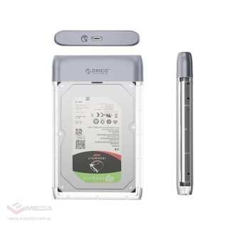 Kieszeń dyskowa Orico TX25C3 2,5" HDD/SSD USB-C 5Gb/s - przezroczysta