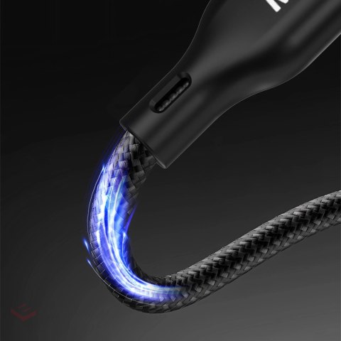 Ładowarka 2 w 1 Dudao A12MaxC PD60W do Apple Watch / USB-C 1,2m - czarna