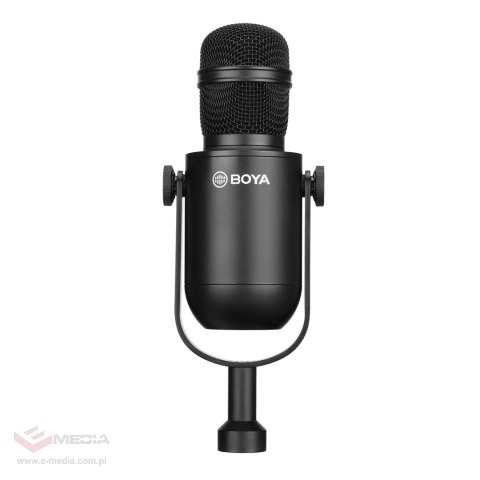 Mikrofon dynamiczny BOYA BY-DM500 kardioidalny XLR do podcastów - czarny