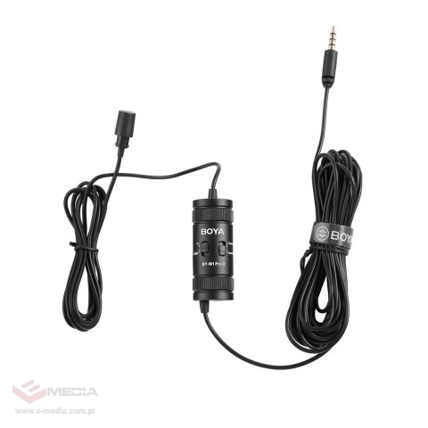 Mikrofon krawatowy BOYA BY-M1 Pro II przewodowy - czarny
