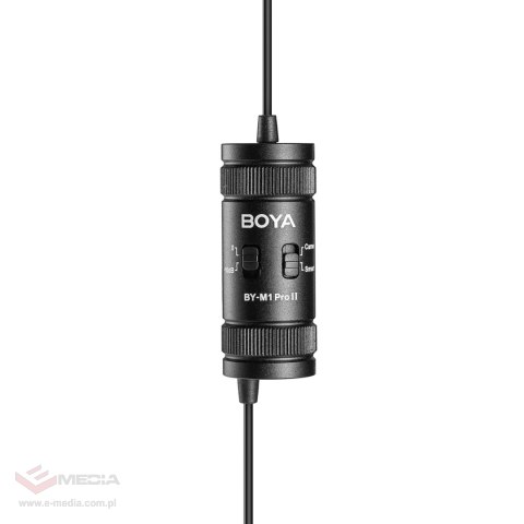 Mikrofon krawatowy BOYA BY-M1 Pro II przewodowy - czarny
