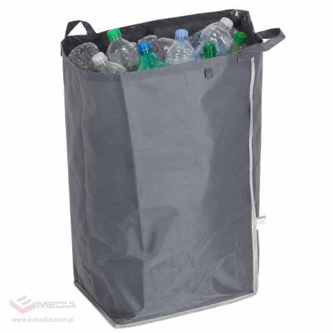Kosz na butelki zwrotne kaucyjne z wyjmowaną torbą segregacja śmieci recykling