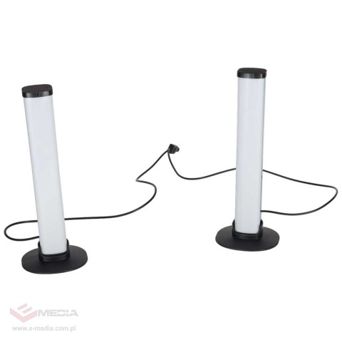 Lampka na biurko LED gamingowa RGB kolumny słupki na pilot zestaw 2 sztuki