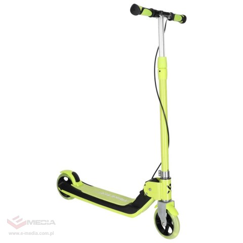 Hulajnoga dla dzieci TRIKE FIX dwukołowa LED składana podwójne hamulce neon zielony