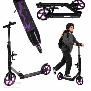 Hulajnoga miejska Trike Fix składana koła 200mm czarno-fioletowa