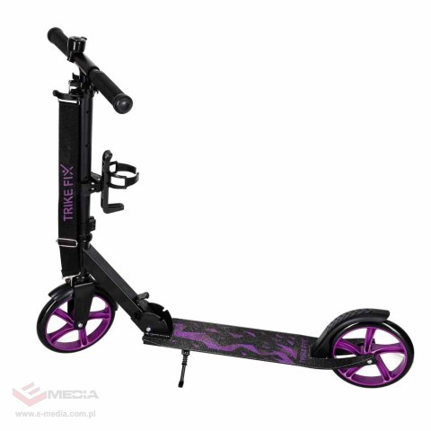 Hulajnoga miejska Trike Fix składana koła 200mm czarno-fioletowa