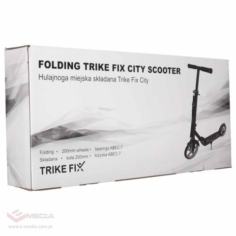 Hulajnoga miejska Trike Fix składana koła 200mm czarno-szara