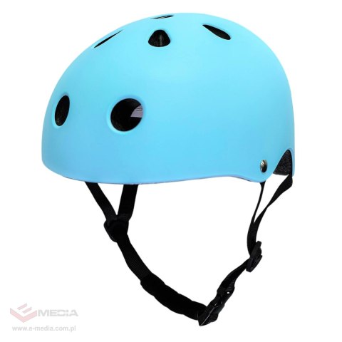 Kask rowerowy dla dziecka Trike Fix dziecięcy regulowany LED M 55-58cm niebieski