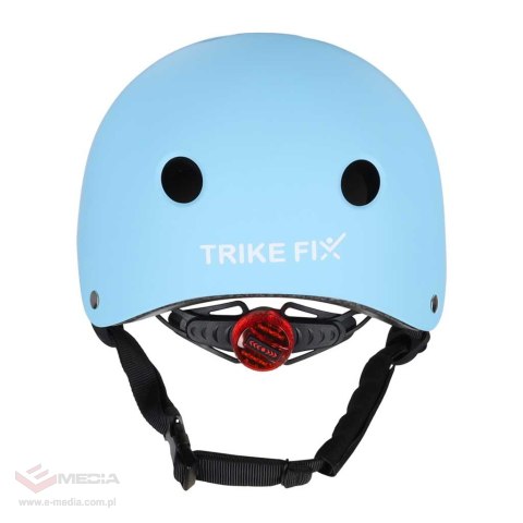 Kask rowerowy dla dziecka Trike Fix dziecięcy regulowany LED M 55-58cm niebieski