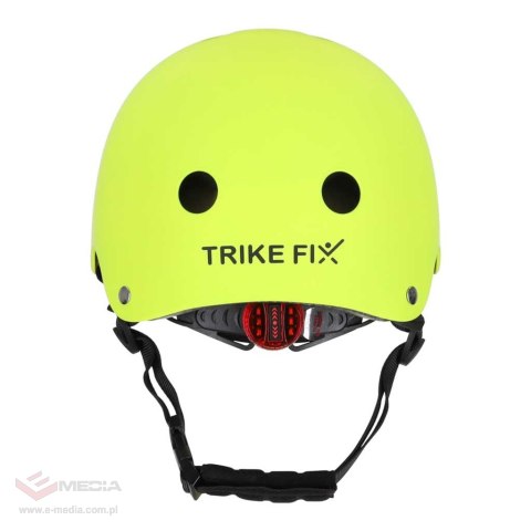 Kask rowerowy dla dziecka Trike Fix dziecięcy regulowany LED S 48-54cm zielony jasny