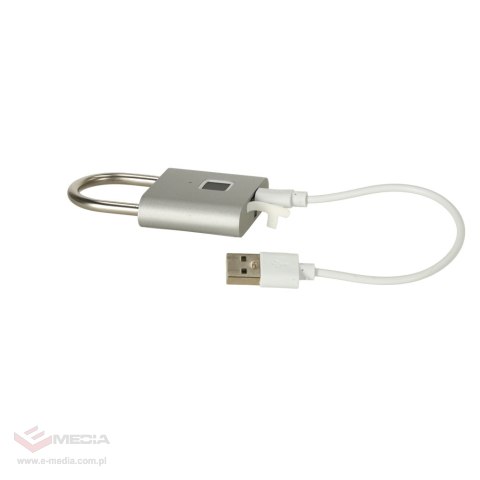 Kłódka zamek elektroniczny na odcisk palca wodoodporny inteligentny USB