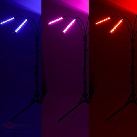 Lampa do roślin LED uprawy wzrostu panel na statywie 4x80LED