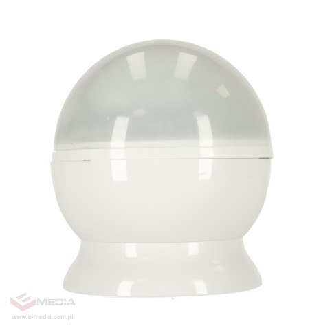 Lampka nocna projektor gwiazd 2w1 USB biała