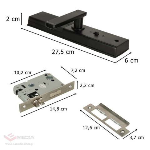 Zamek elektroniczny do drzwi SMART klamka inteligentna na kod odcisk palca bluetooth