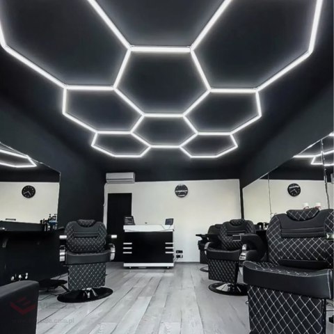 60x Lampa Led Hexagon Panel Oświetlenie Warsztat Garaż Dom 257x244cm 280W 6500K